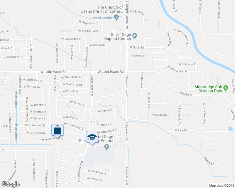 map of restaurants, bars, coffee shops, grocery stores, and more near 9124 West Brogan Drive in Boise