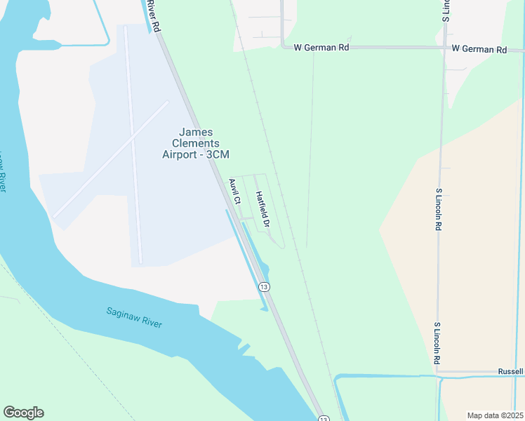 map of restaurants, bars, coffee shops, grocery stores, and more near 765 River Road in Bay City