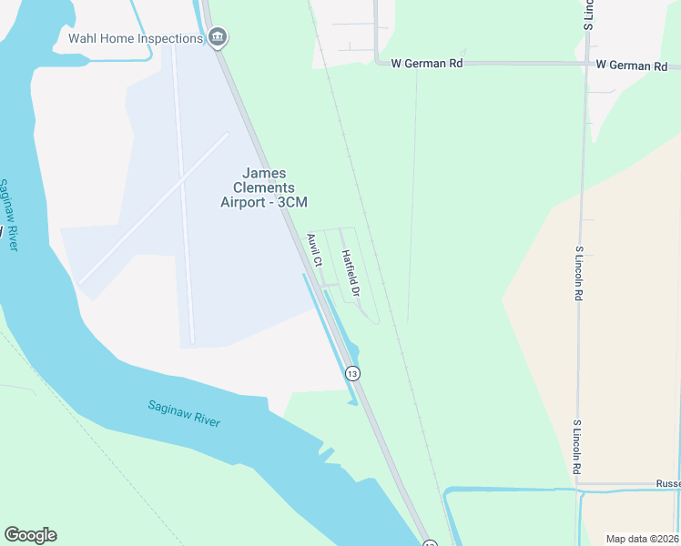 map of restaurants, bars, coffee shops, grocery stores, and more near 753 Gee Street in Bay City