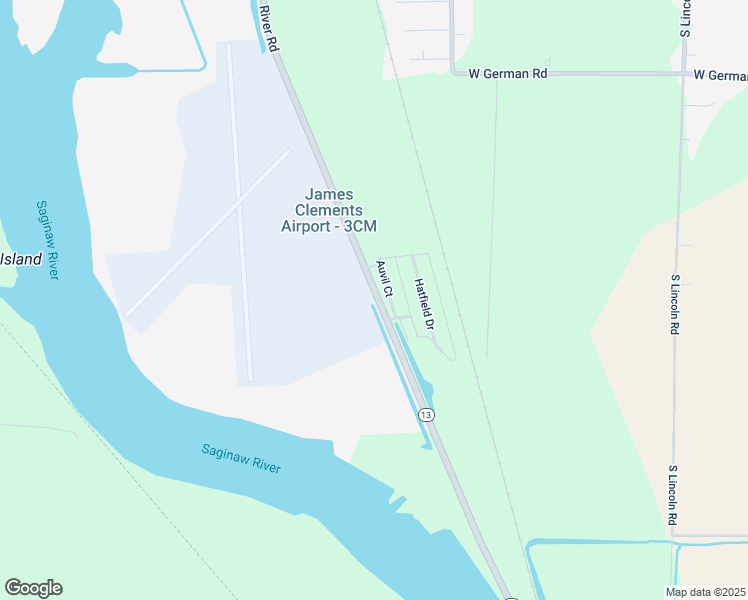 map of restaurants, bars, coffee shops, grocery stores, and more near 620 River Road in Bay City