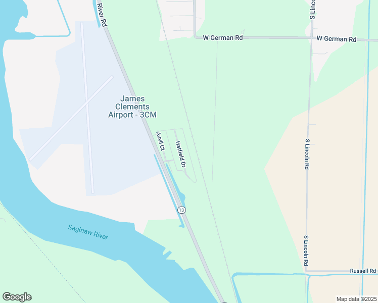 map of restaurants, bars, coffee shops, grocery stores, and more near 765 River Road in Bay City