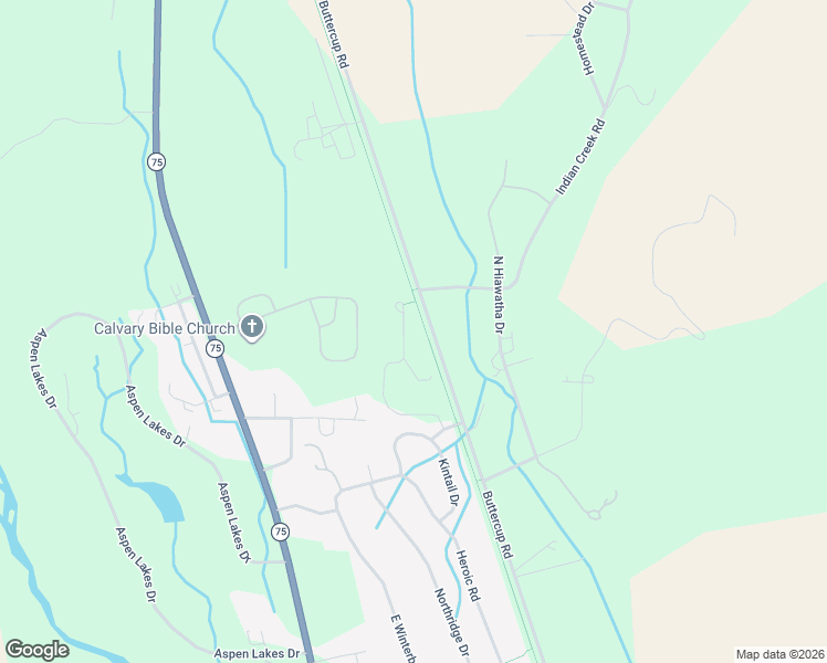 map of restaurants, bars, coffee shops, grocery stores, and more near 2 Buttercup Road in Hailey