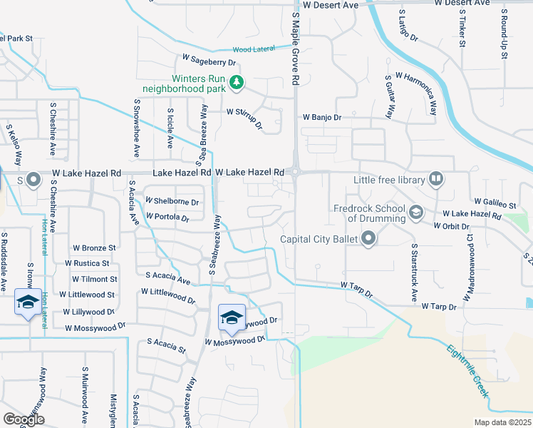map of restaurants, bars, coffee shops, grocery stores, and more near 9176 West Brogan Drive in Boise