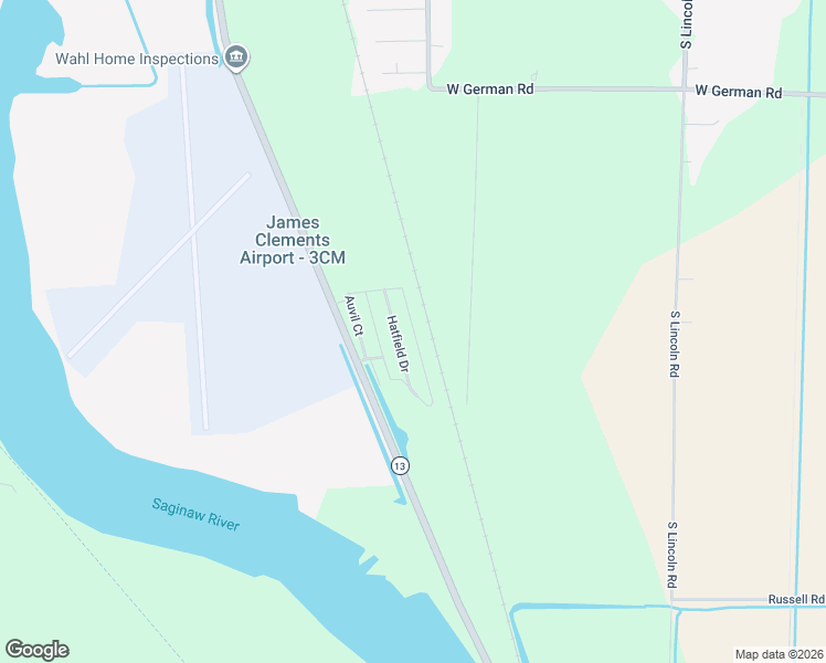 map of restaurants, bars, coffee shops, grocery stores, and more near 765 River Road in Bay City