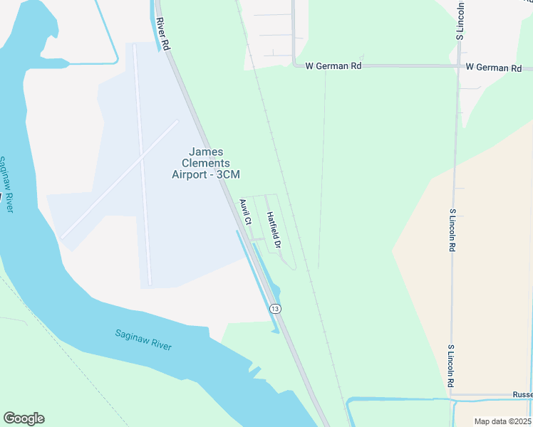 map of restaurants, bars, coffee shops, grocery stores, and more near 718 Hatfield Drive in Bay City