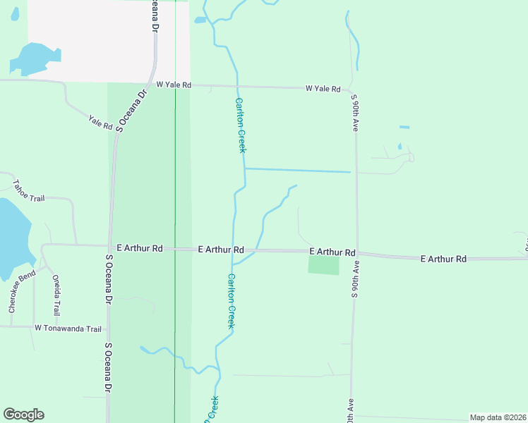 map of restaurants, bars, coffee shops, grocery stores, and more near 2404 West Arthur Road in New Era