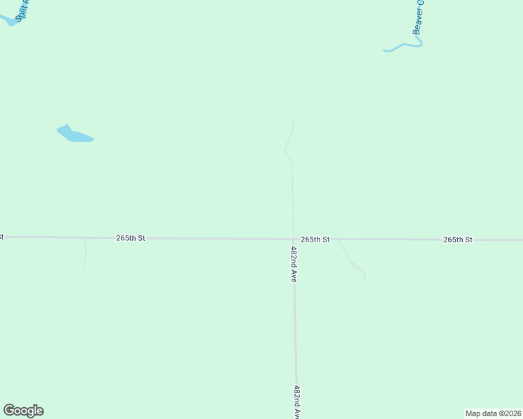 map of restaurants, bars, coffee shops, grocery stores, and more near 48190 265th Street in Brandon