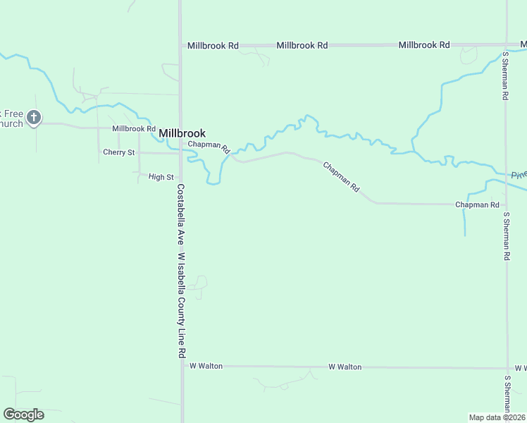 map of restaurants, bars, coffee shops, grocery stores, and more near 11117-11829 Chapman Road in Blanchard