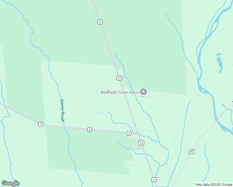 map of restaurants, bars, coffee shops, grocery stores, and more near 5073 County Route 17 in Redfield