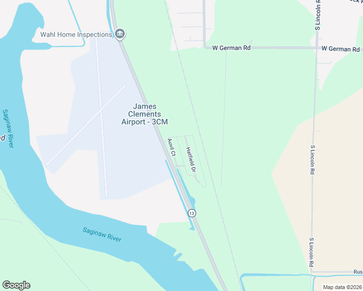 map of restaurants, bars, coffee shops, grocery stores, and more near 719 Gee Street in Bay City