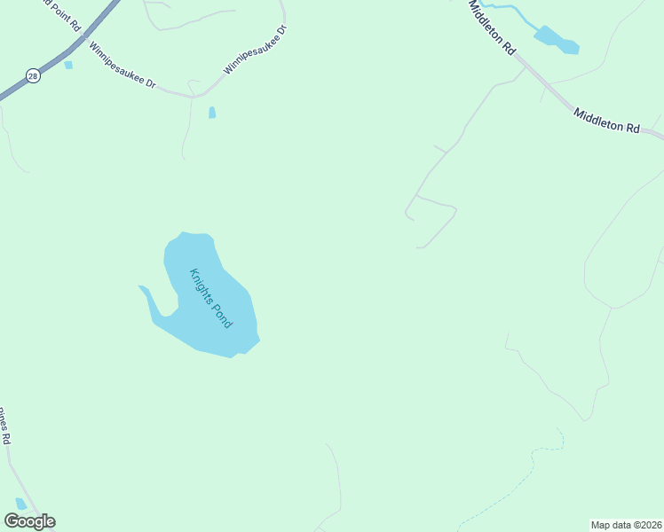 map of restaurants, bars, coffee shops, grocery stores, and more near 29 Long Stack Lane in Wolfeboro