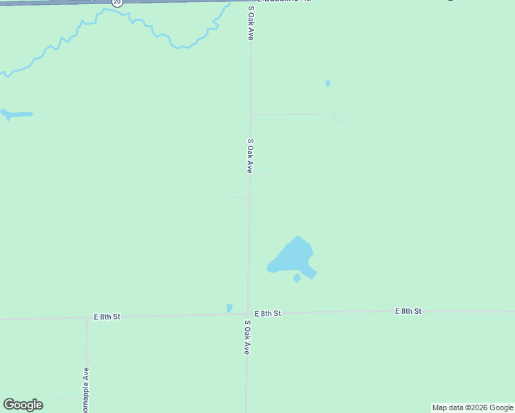 map of restaurants, bars, coffee shops, grocery stores, and more near 640 South Oak Avenue in White Cloud