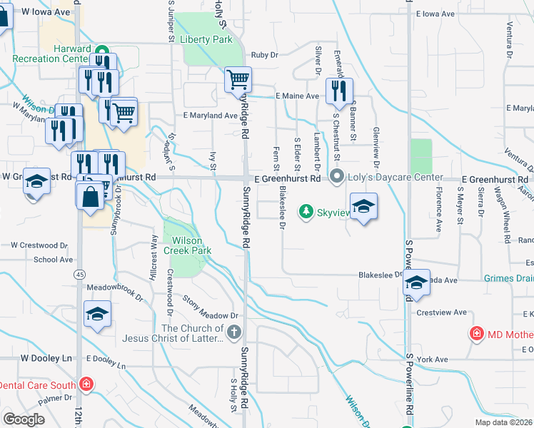 map of restaurants, bars, coffee shops, grocery stores, and more near 805 East Ronel Avenue in Nampa