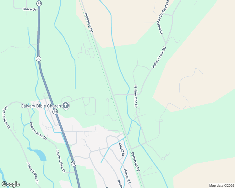 map of restaurants, bars, coffee shops, grocery stores, and more near 2 Buttercup Road in Hailey