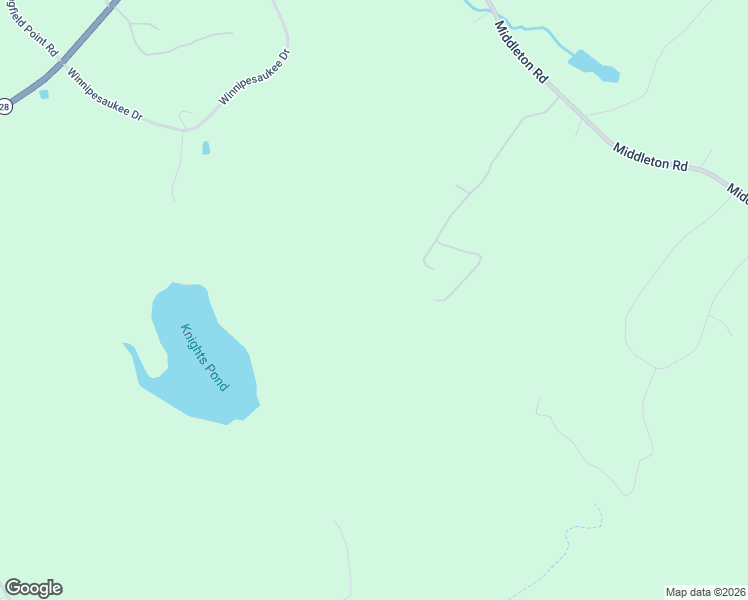 map of restaurants, bars, coffee shops, grocery stores, and more near 36 Alpine Meadows Road in Wolfeboro