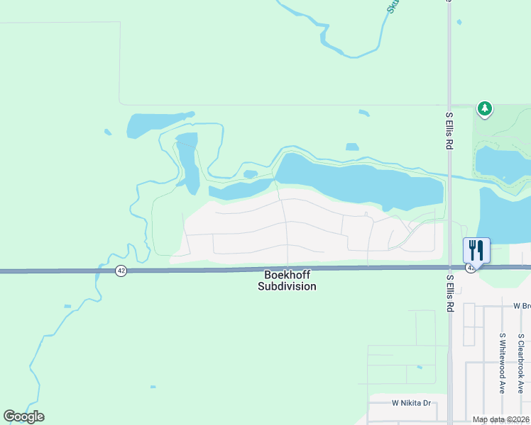 map of restaurants, bars, coffee shops, grocery stores, and more near 9305 Lakeside Circle in Sioux Falls