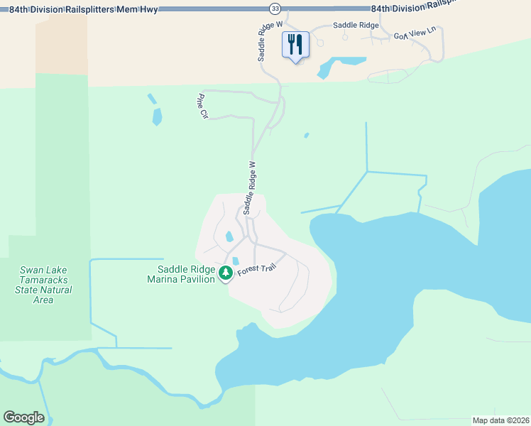 map of restaurants, bars, coffee shops, grocery stores, and more near 1156 Saddle Ridge West in Portage