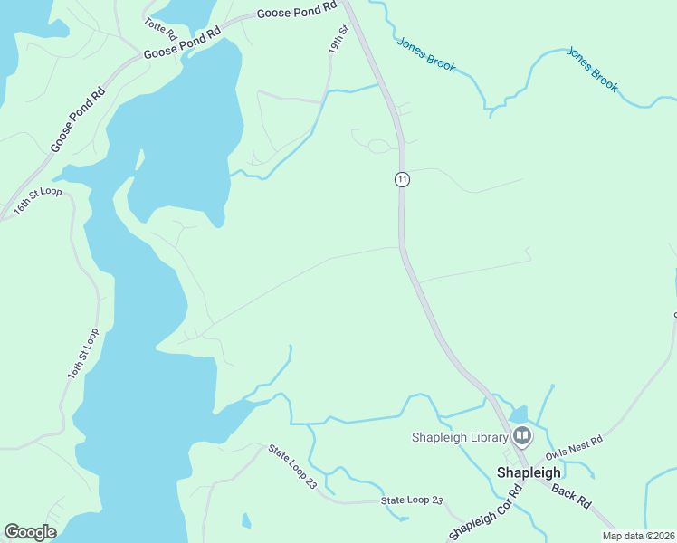 map of restaurants, bars, coffee shops, grocery stores, and more near 26 21st Street in Shapleigh