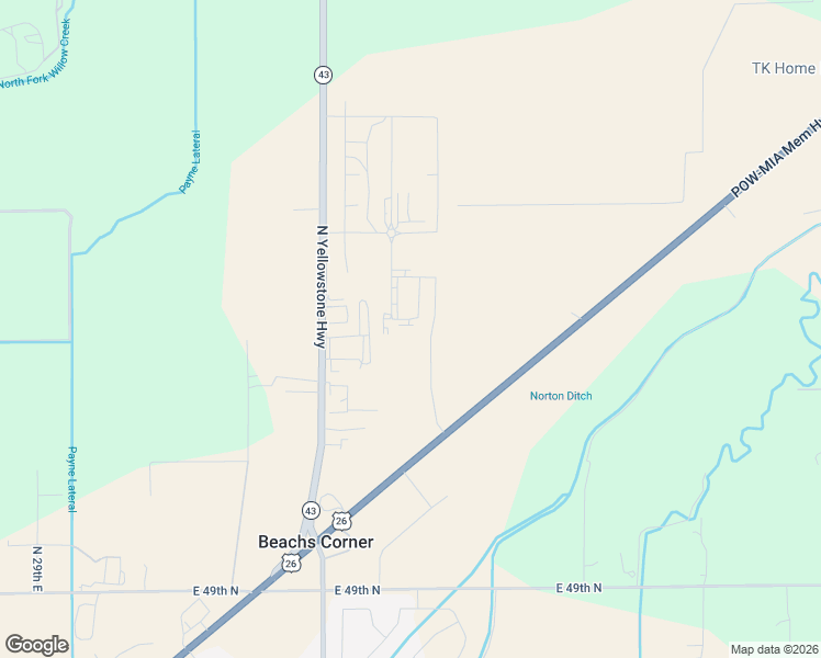 map of restaurants, bars, coffee shops, grocery stores, and more near 5578 North Yellowstone Highway in Idaho Falls