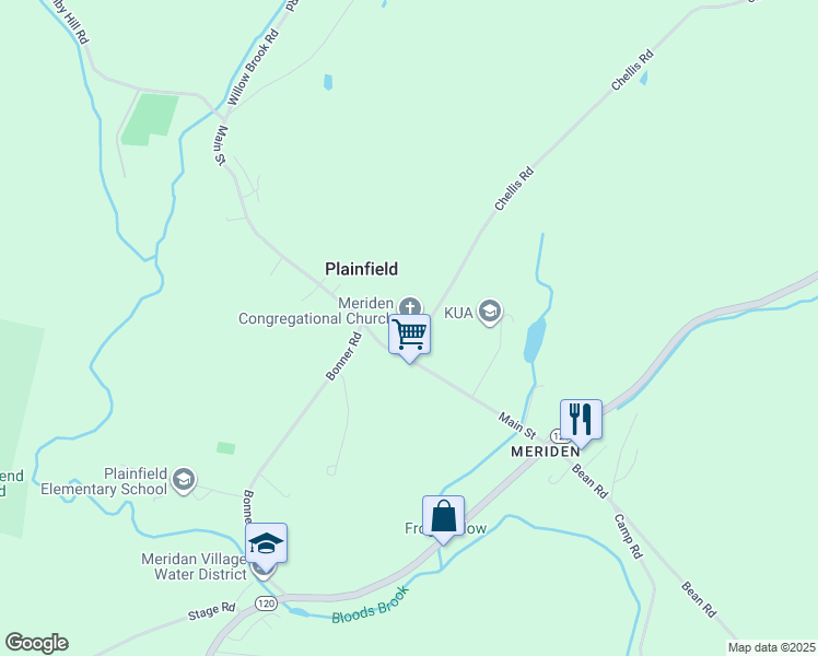map of restaurants, bars, coffee shops, grocery stores, and more near 8 Mitchell Drive in Plainfield