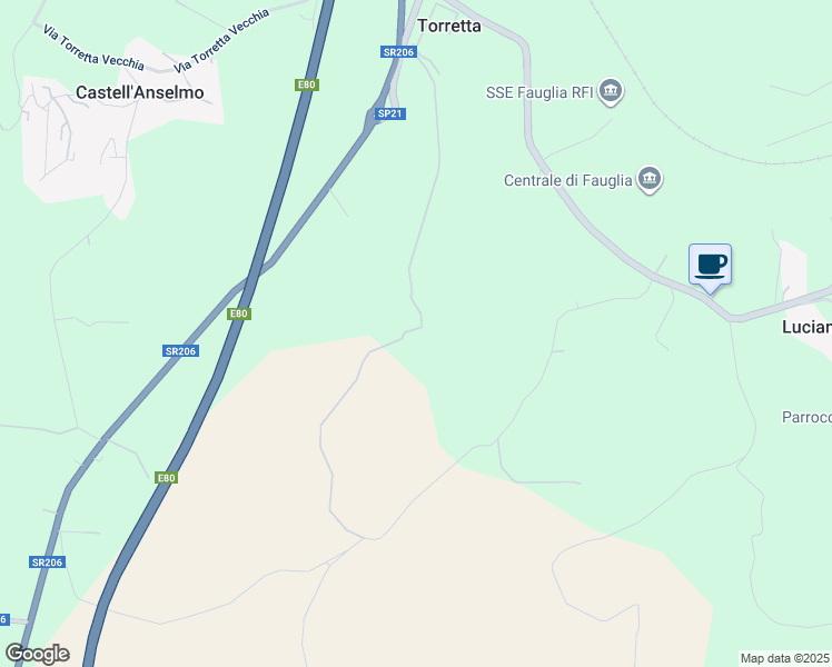 map of restaurants, bars, coffee shops, grocery stores, and more near 14 Via Postignano in Provincia di Pisa