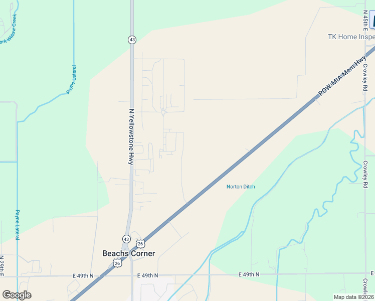 map of restaurants, bars, coffee shops, grocery stores, and more near 3861 East Ririe Highway in Idaho Falls