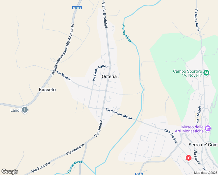 map of restaurants, bars, coffee shops, grocery stores, and more near 2 Via Gioacchino Rossini in Osteria