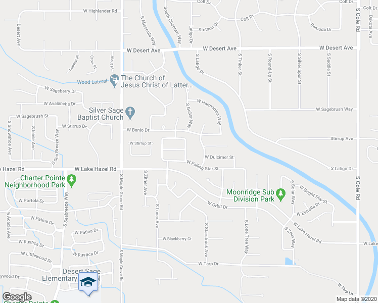 map of restaurants, bars, coffee shops, grocery stores, and more near 6086 South Guitar Avenue in Boise