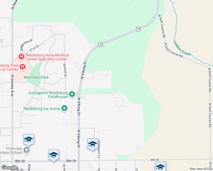 map of restaurants, bars, coffee shops, grocery stores, and more near 1830 20th Street in Reedsburg