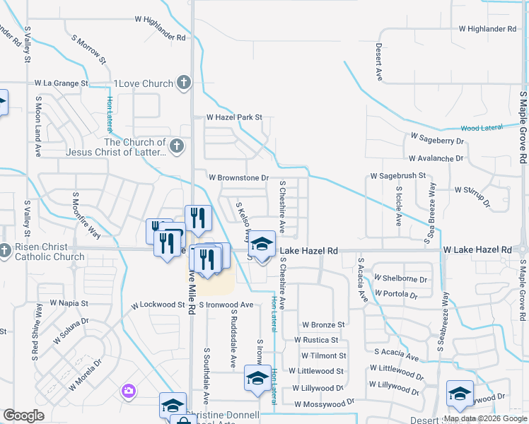 map of restaurants, bars, coffee shops, grocery stores, and more near 10238 West Kingsbriar Drive in Boise
