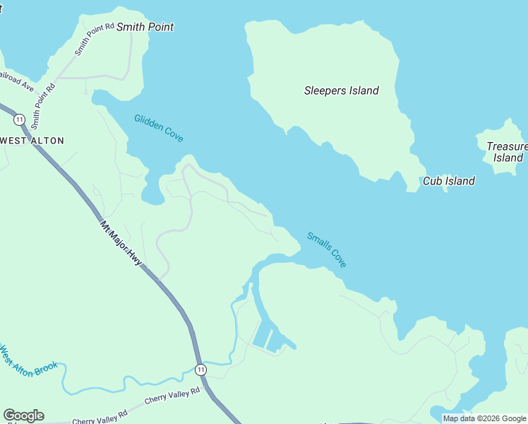 map of restaurants, bars, coffee shops, grocery stores, and more near 27 Lamprey Ledge Road in Alton