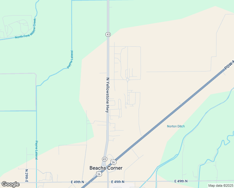 map of restaurants, bars, coffee shops, grocery stores, and more near 5836 North Yellowstone Highway in Idaho Falls