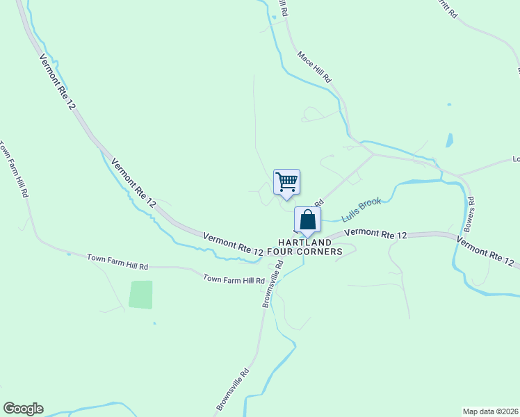 map of restaurants, bars, coffee shops, grocery stores, and more near 17 Linden Road in Hartland
