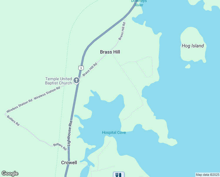 map of restaurants, bars, coffee shops, grocery stores, and more near 159 Brass Hill Road in Barrington