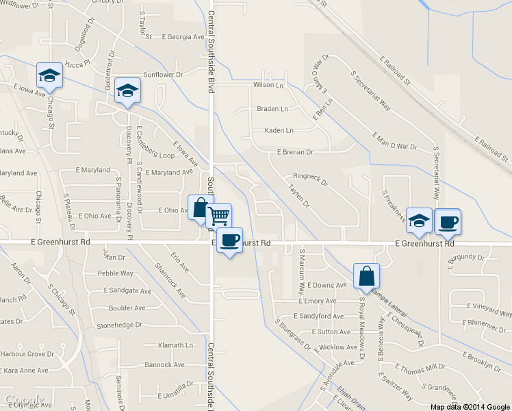 map of restaurants, bars, coffee shops, grocery stores, and more near 2195 Lexi's Lane in Nampa