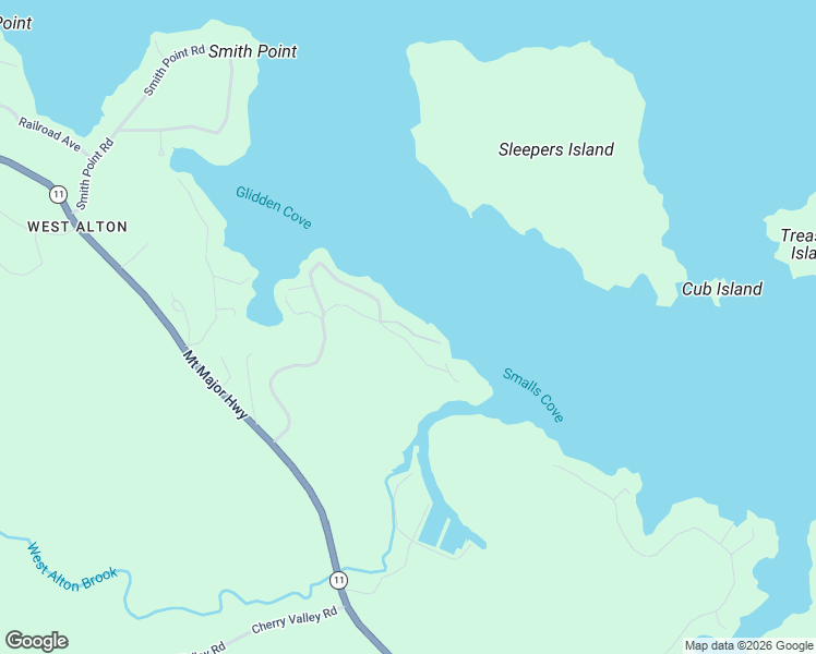 map of restaurants, bars, coffee shops, grocery stores, and more near 27 Lamprey Ledge Road in Alton