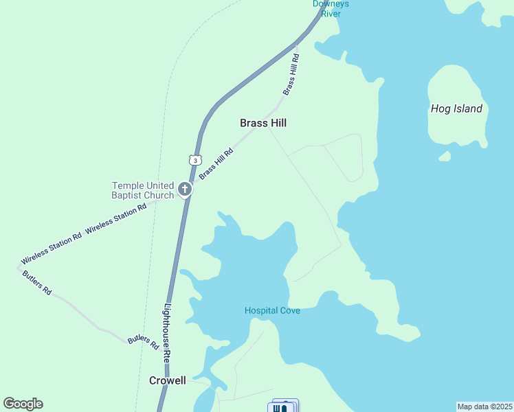 map of restaurants, bars, coffee shops, grocery stores, and more near 159 Brass Hill Road in Barrington