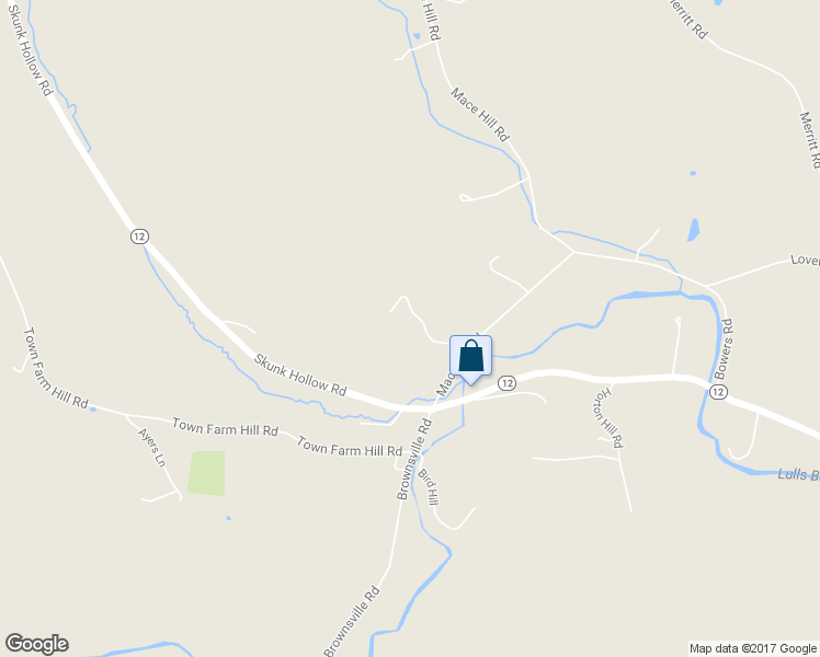 map of restaurants, bars, coffee shops, grocery stores, and more near 17 Linden Road in Hartland