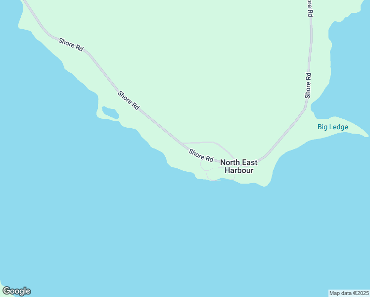 map of restaurants, bars, coffee shops, grocery stores, and more near Shore Road in Shelburne