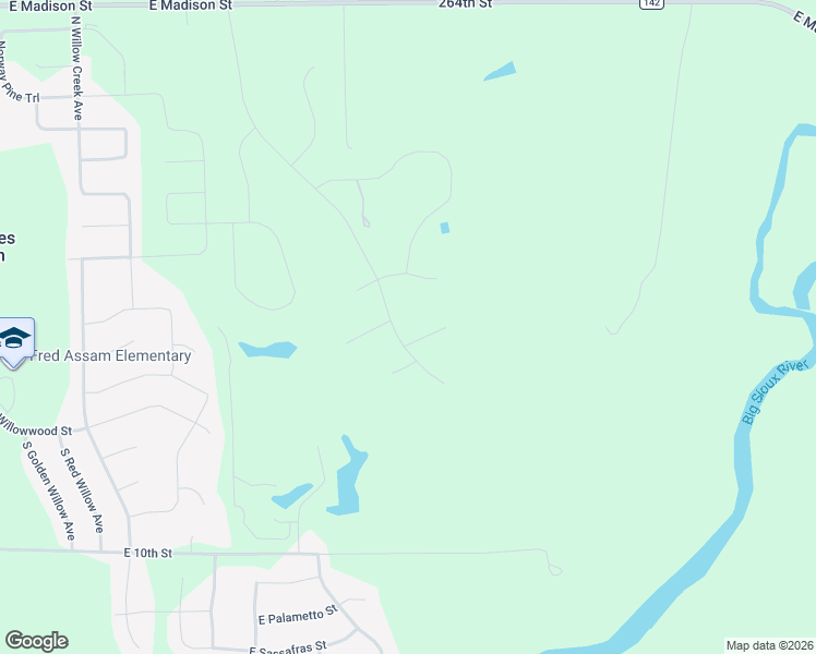 map of restaurants, bars, coffee shops, grocery stores, and more near in Sioux Falls