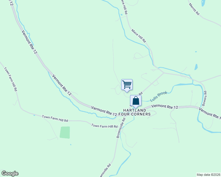 map of restaurants, bars, coffee shops, grocery stores, and more near 30 Linden Road in Hartland