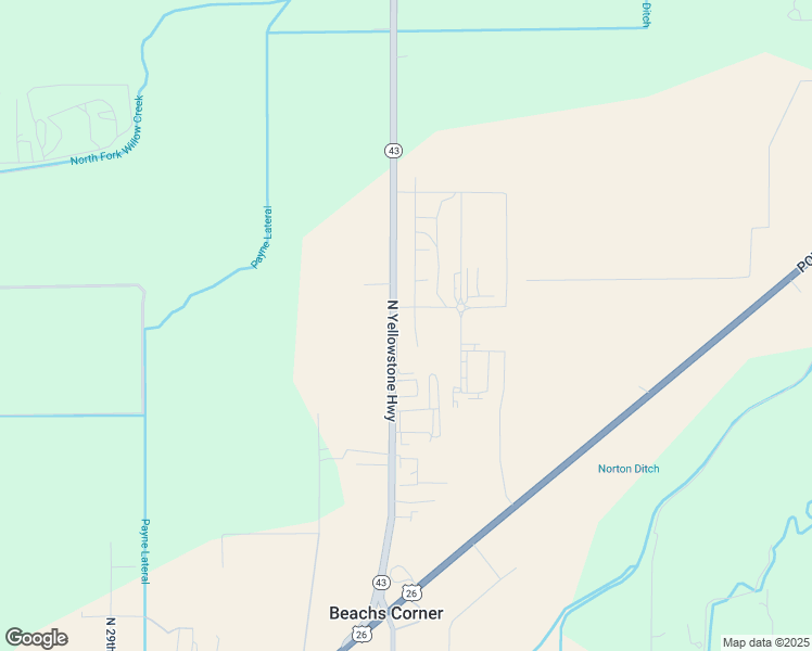 map of restaurants, bars, coffee shops, grocery stores, and more near 6095 North Yellowstone Highway in Idaho Falls