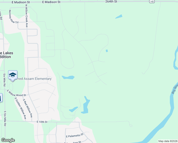 map of restaurants, bars, coffee shops, grocery stores, and more near 600 North Blue Spruce Place in Sioux Falls