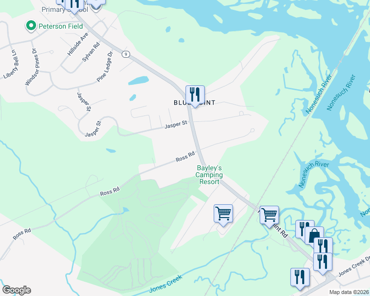 map of restaurants, bars, coffee shops, grocery stores, and more near 7 Ross Road in Scarborough