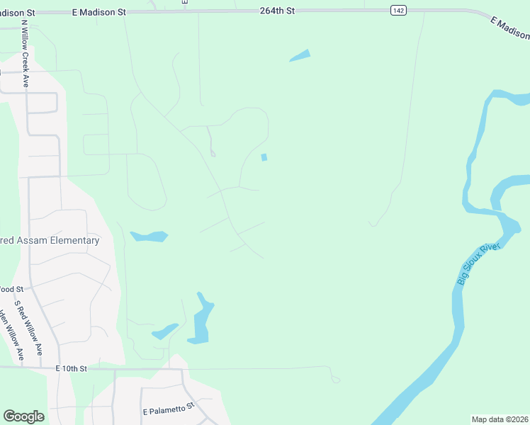 map of restaurants, bars, coffee shops, grocery stores, and more near Pleasantview Place in Sioux Falls