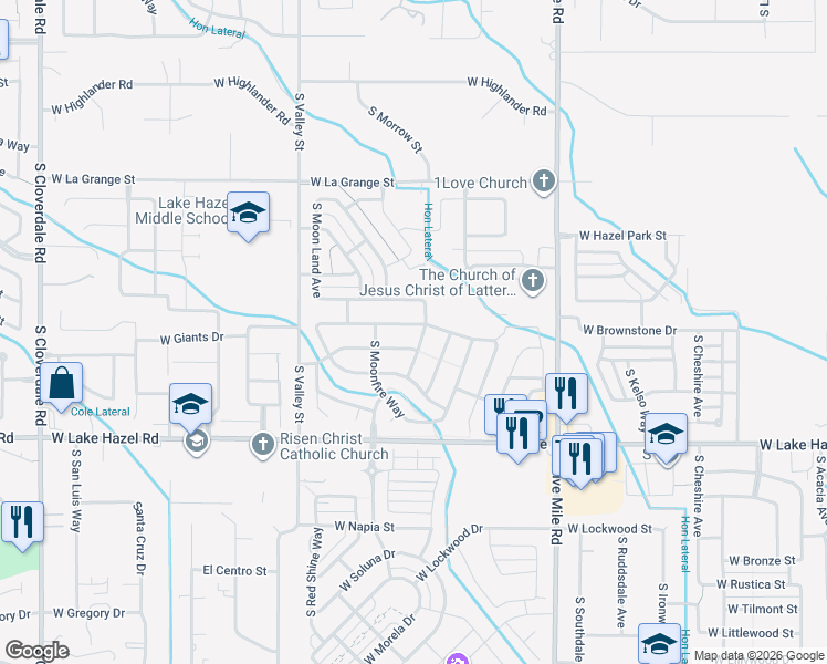 map of restaurants, bars, coffee shops, grocery stores, and more near 11106 West Springgold Drive in Boise