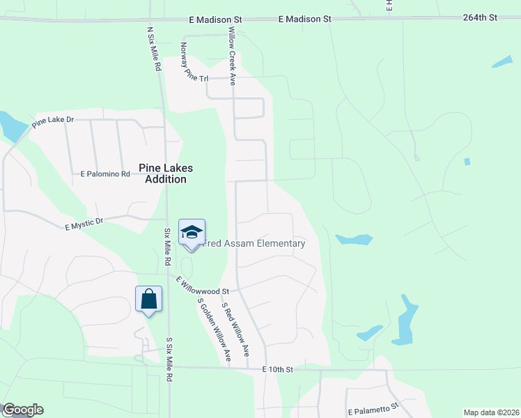 map of restaurants, bars, coffee shops, grocery stores, and more near 8212 East Mystic Drive in Sioux Falls