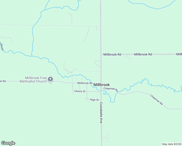 map of restaurants, bars, coffee shops, grocery stores, and more near 167 Mill Street in Blanchard