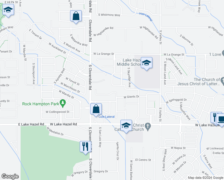 map of restaurants, bars, coffee shops, grocery stores, and more near 11964 West Honey Dew Drive in Boise