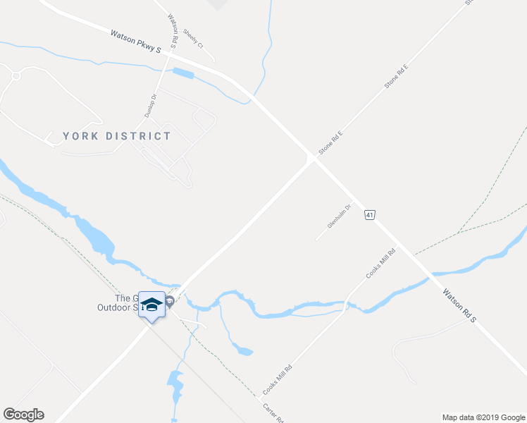 map of restaurants, bars, coffee shops, grocery stores, and more near 771 Stone Road East in Guelph